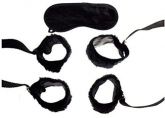 KIT TRI BONDAGE COM PELUCIA PRETO