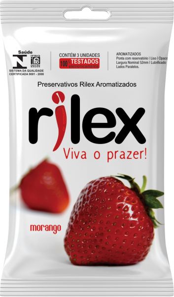 PRESERVATIVO AROMATIZADO MORANGO - RILEX