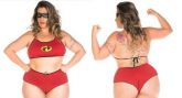 MINI FANTASIA PLUS SIZE MULHER INCRIVEL