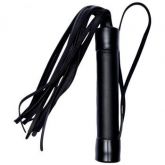 CHICOTE TIRAS 20 CM LISO PRETO DOMINATRIX