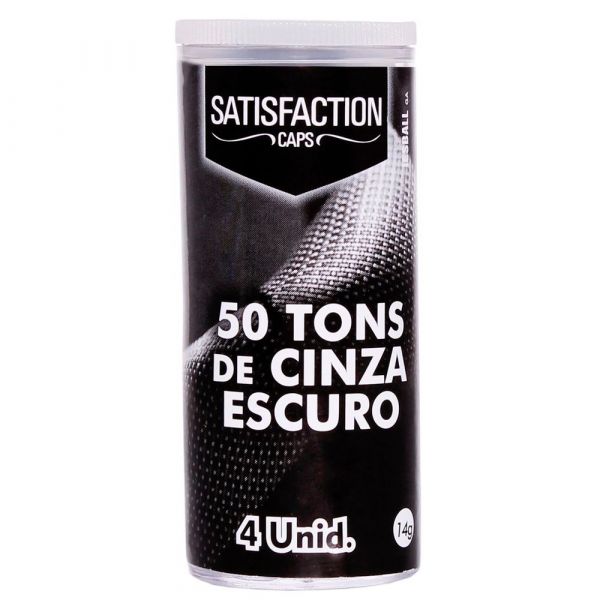 BOLINHA 50 TONS DE CINZA ESCURO 04 UNIDADES SATISFACTION