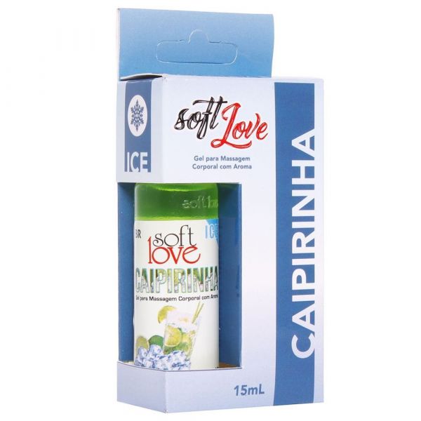 GEL COMESTIVEL CAIPIRINHA ICE SOFT LOVE 15 ML