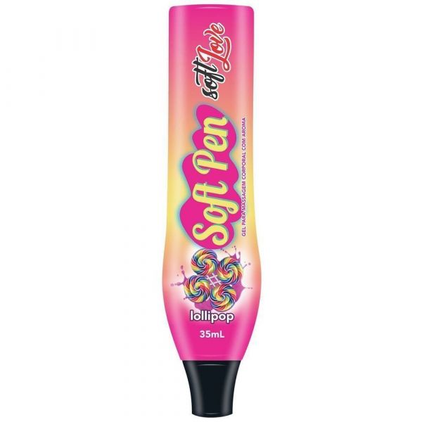 CANETA COMESTIVEL LOLIPOP SOFT PEN 35ML SOFT LOVE