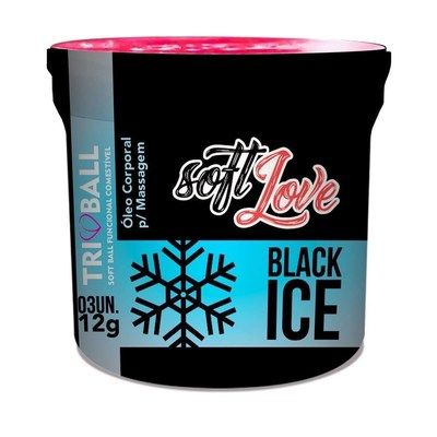 SOFT BALL TRIBALL BLACK ICE 12GR 3 UNIDADES SOFT LOVE