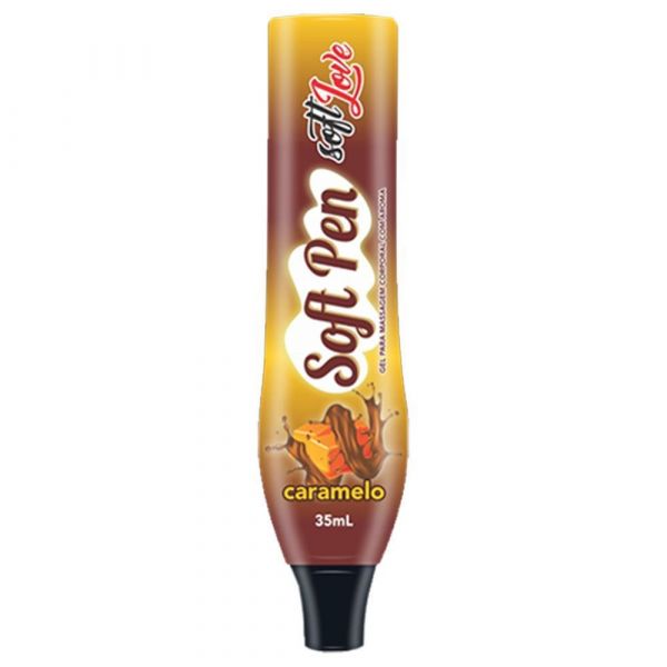 CANETA COMESTIVEL CARAMELO SOFT PEN 35ML SOFT LOVE