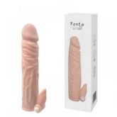 CAPA PENIANA CYBRE COM VIBRADOR 20 X 3,8CM FANLE GTOYS