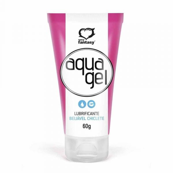 AQUA GEL LUBRIFICANTE BEIJÁVEL CHICLETE 60GR SEXY FANTASY