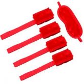 KIT TRI BONDAGE PELUCIA VERMELHO