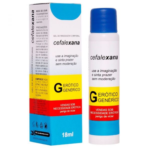 CEFALEXANA GEL BEIJÁVEL FARMACIA DO PRAZER 18ML SECRET LOVE