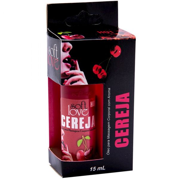 GEL AROMATIZANTE HOT CEREJA 15ML SOFT LOVE