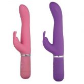 VIBRADOR PONTO G RABBIT COM ESTIMULADOR CLITORIANO E 10 VELOCIDADES