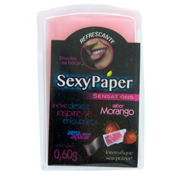 LÂMINA ORAL MORANGO SEXY PAPER