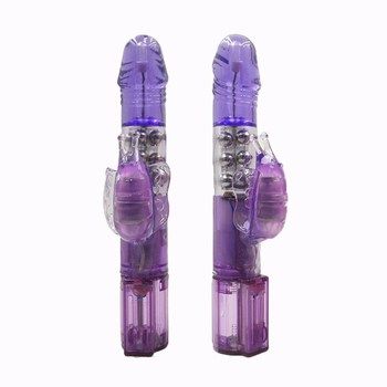 Vibrador Rotativo com Rabbit Branco K Import & Export A190