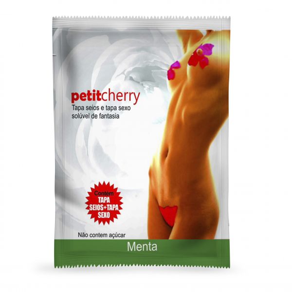 TAPA SEIOS E SEXO SOLÚVEL MENTA PETIT CHERRY FLOR - CAMINHOS DO AMOR